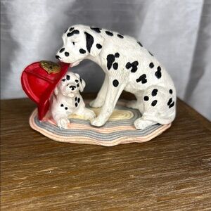 Westland Resin Dalmatian Fireman Hat 3” Figurine